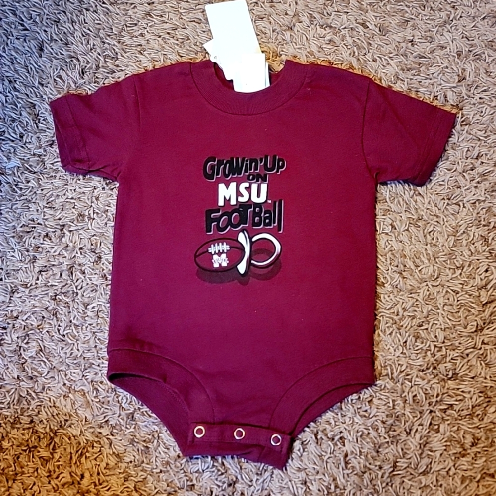 Mississippi State 12 month onesie